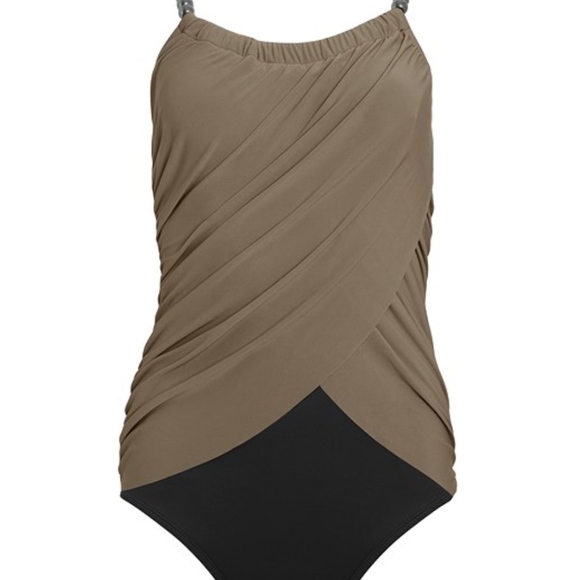 VENUS Slimming Draped One-Piece Swimwear NWOT - Picture 4 of 8